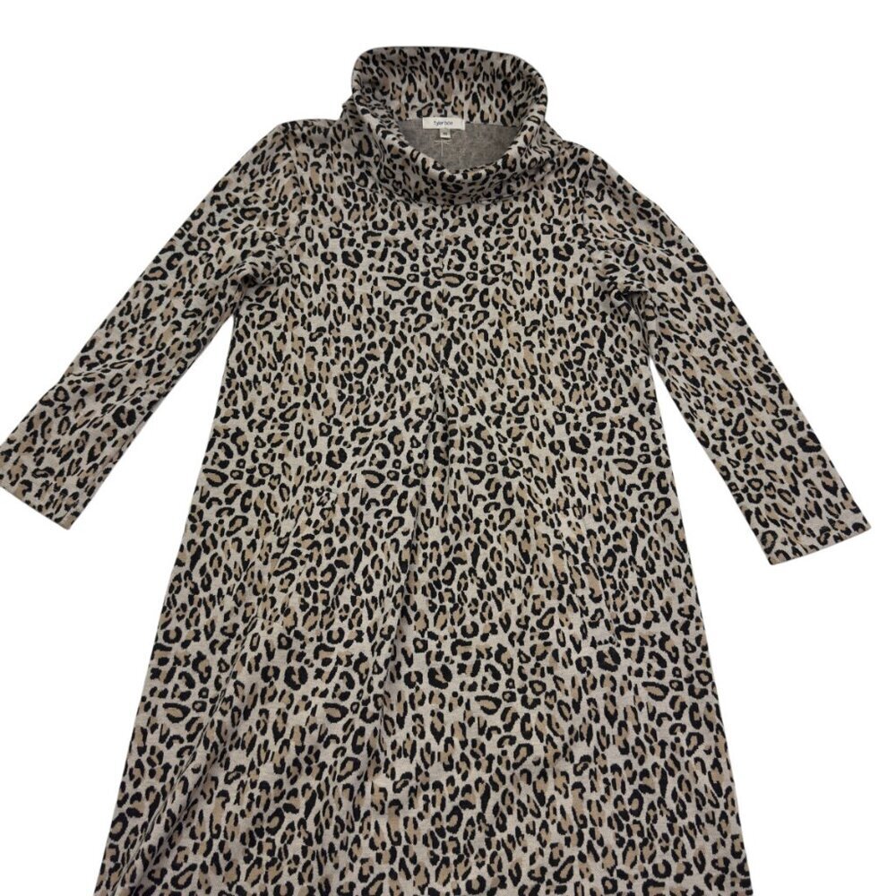 Tyler Boe Kim Animal/Leopard Print Knit Dress Women's Size XS